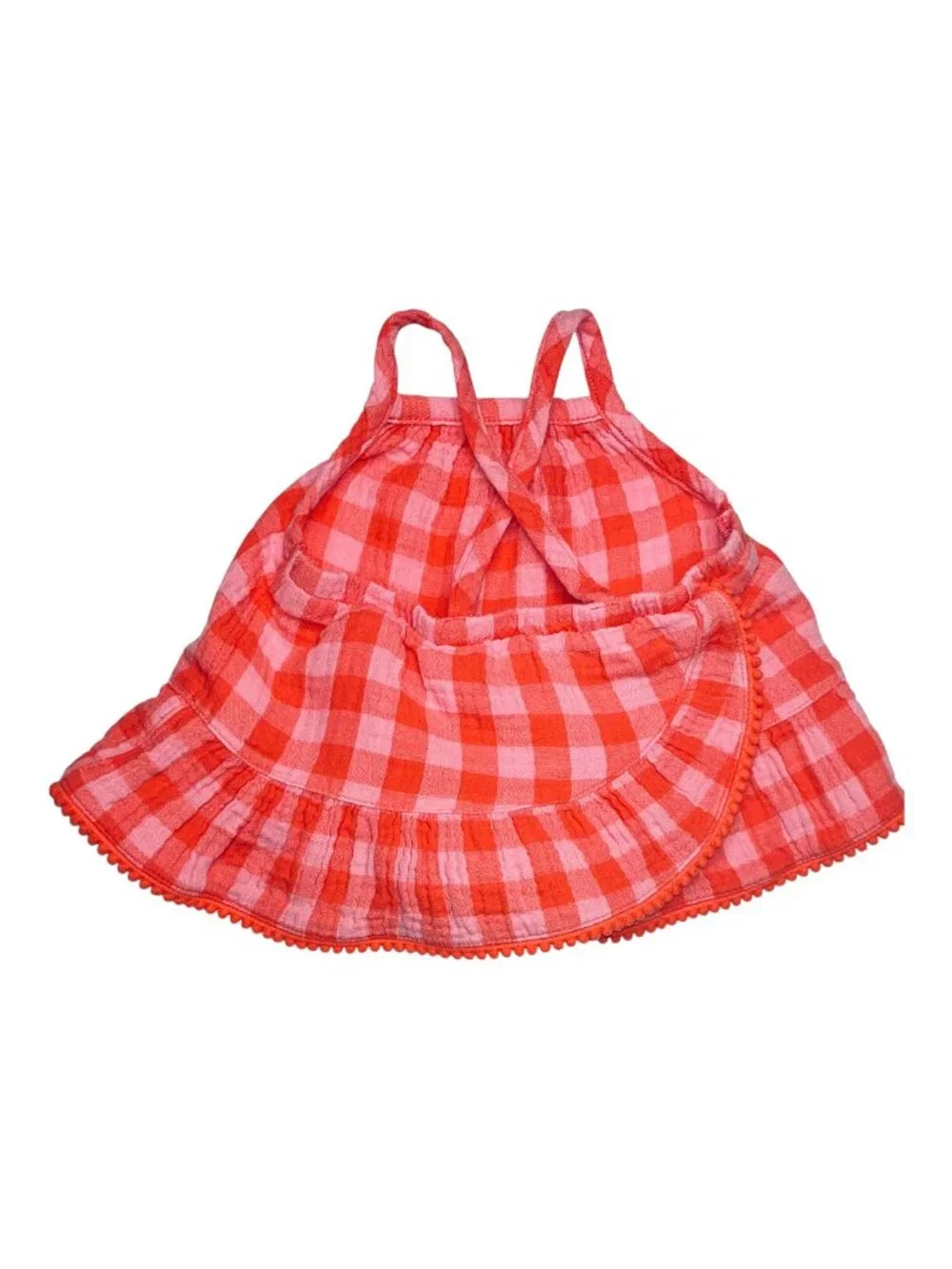 Cat & Jack 2-Piece Girl's Toddler's Ruffled Romper Set Reds/Pinks Size 12M